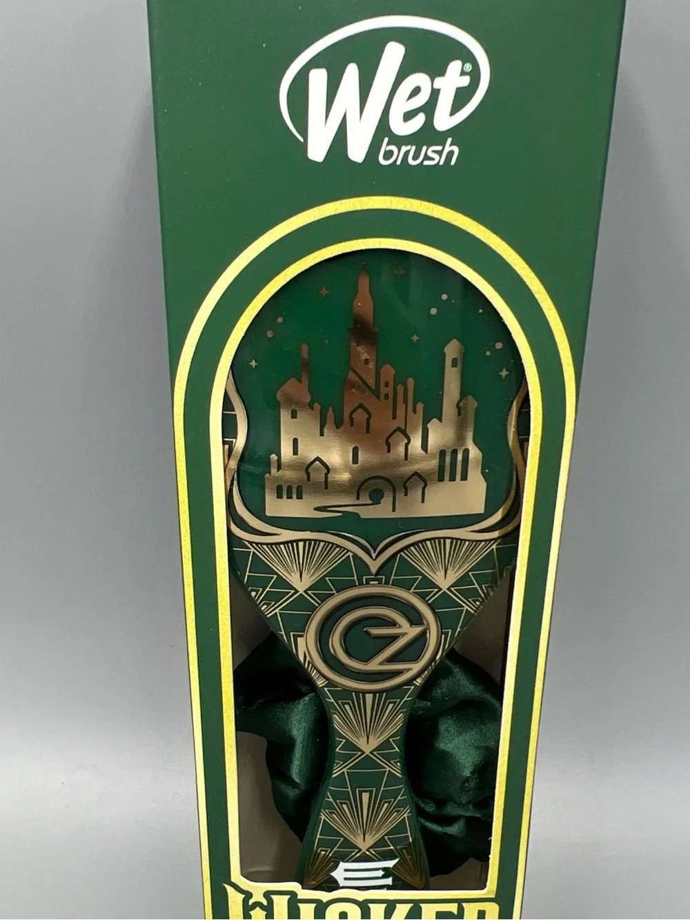 Wicked Wet Brush Totally Ozmopolitan  Detangler & Bow Clip. Hair Brush
